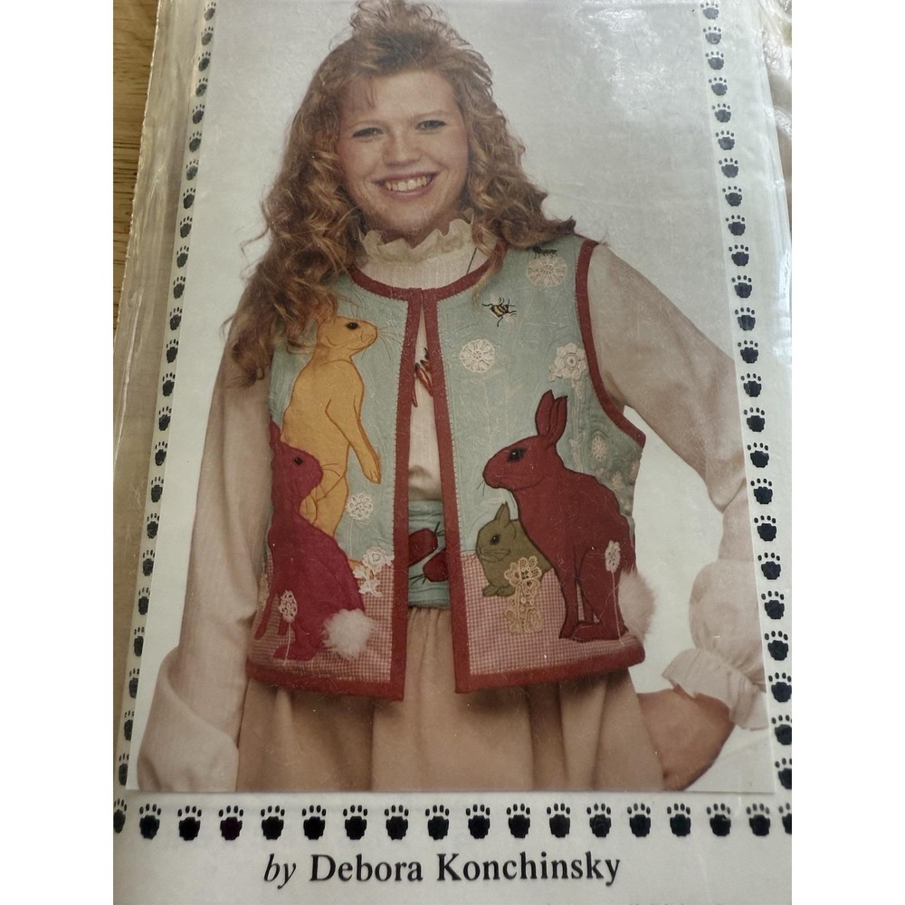 Critter Pattern Works Rabbits & Hares Appliqué Design Pattern Deborah Konchinsky - Picture 2 of 4